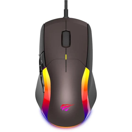 Gaming Ενσύρματο Ποντίκι Havit MS959S RGB 12000 DPI - Καφέ image 0