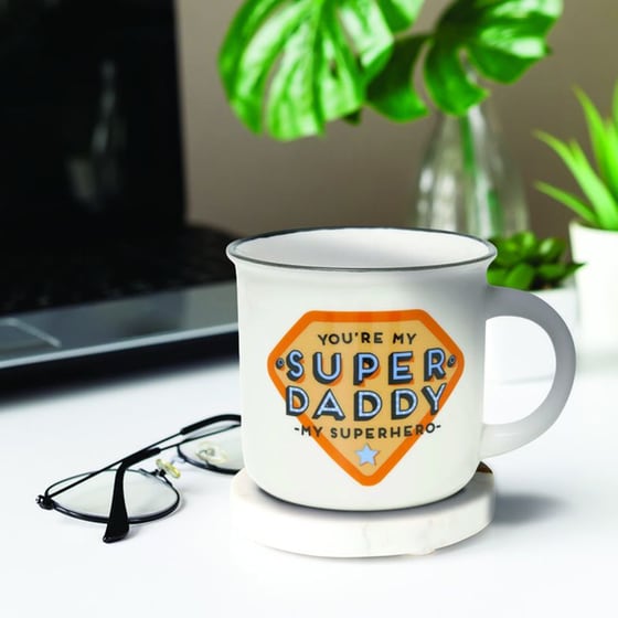 Κούπα Legami Buongiorno Super Daddy Superhero Πορσελάνινη 350 ml - Λευκό image 1