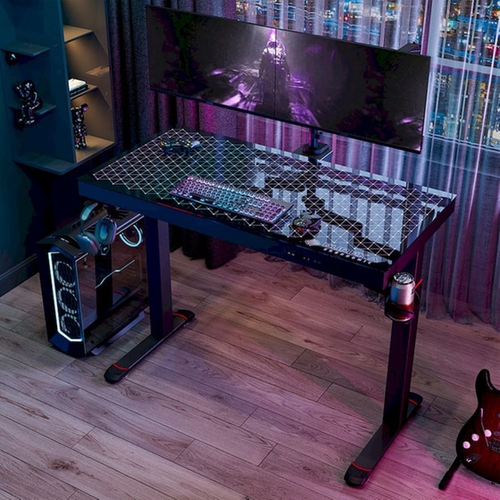 Γραφείο Gaming/ Εργασίας Eureka Ergonomic ERK-G47-V1-EU 120x60x75-122cm image 5