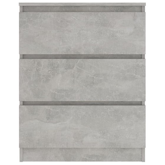 Vidaxl Συρταριέρα Γκρι Του Σκυροδέματος 60x35x76 Εκ. Από Μοριοσανίδα image 5