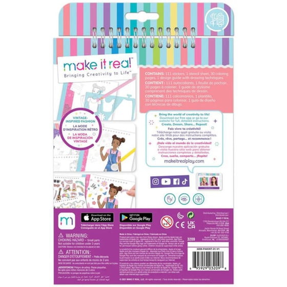 Σετ Make It Real Blooming Vibes Sketchbook - (3209) image 1