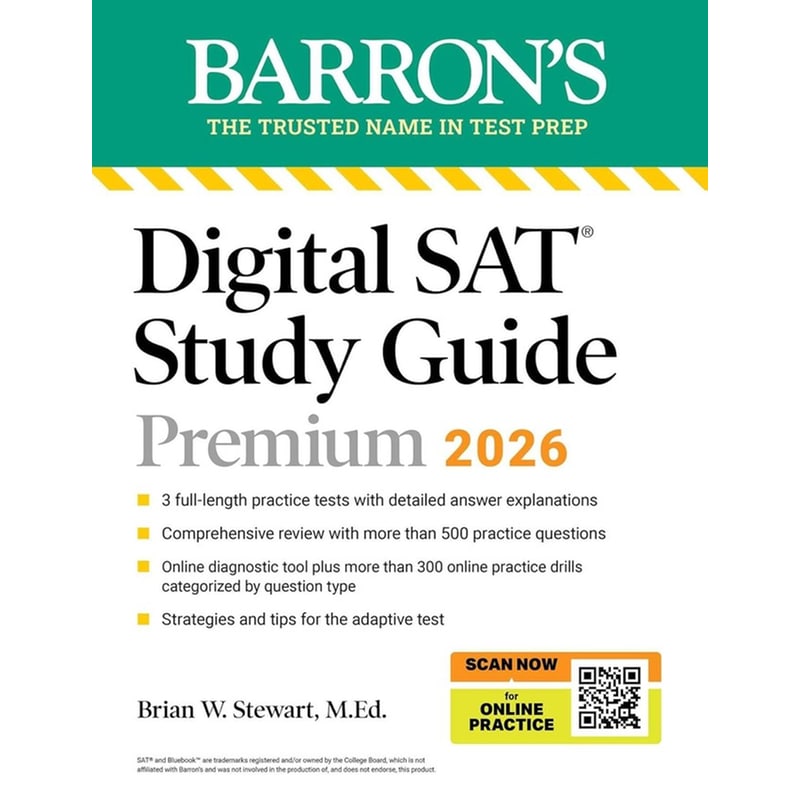 Barrons Digital SAT Study Guide Premium, 2026