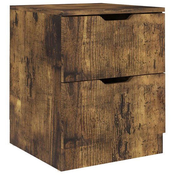 Κομοδίνο Vidaxl Από Μοριοσανίδα 2τμχ 40x40x50 cm - Καπνιστό Δρύς image 2