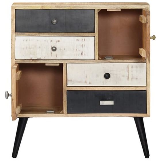 Vidaxl Συρταριέρα Με Ντουλάπια 70 X 30 X 78 Εκ. Από Μασίφ Ξύλο Μάνγκο image 3