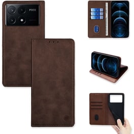 Θήκη Xiaomi Poco X6 Pro 5G - Sonique Vintage Magnet Wallet - Καφέ