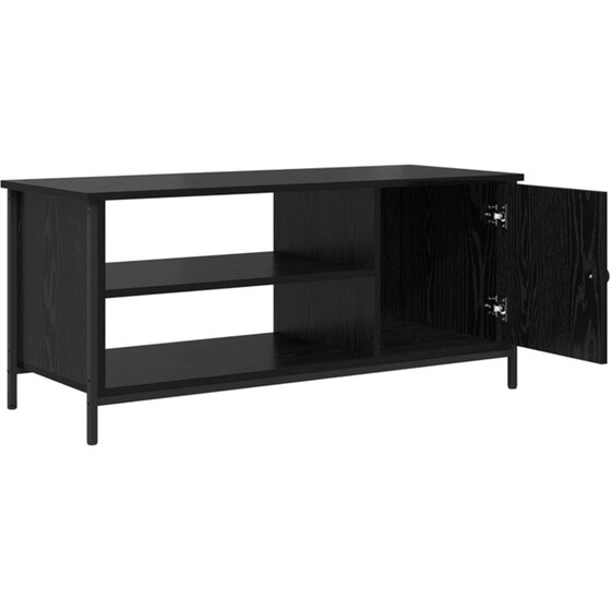 Έπιπλο Τηλεόρασης VidaXL 100 x 40 x 45 cm - Μαύρη Οξιά image 4
