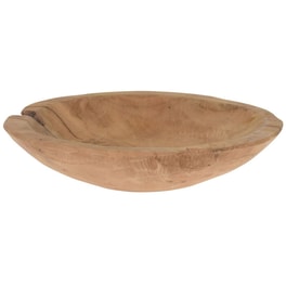 Διακοσμητικό Μπωλ Spitishop K-m J11301640 Ξύλινο Φ19x4 cm - Καφέ