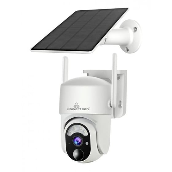 Ασύρματη IP Camera Powertech PT-1177 Λευκή 4MP Full HD+ Εξωτερική με WiFi & Αμφίδρομη Επικοινωνία image 0