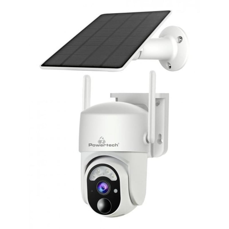 Ασύρματη IP Camera Powertech PT-1177 Λευκή 4MP Full HD+ Εξωτερική με WiFi Αμφίδρομη Επικοινωνία