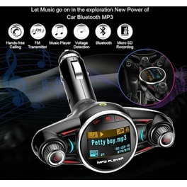 Bluetooth Fm Transmitter Mp3 Player Αυτοκινήτου Με Οθόνη Led Bt08