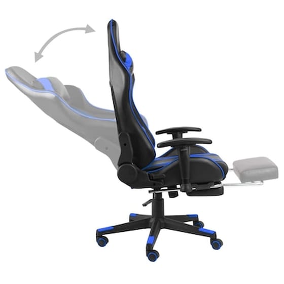 Καρέκλα Gaming Γραφείου VidaXL 20485 από Τεχνητό Δέρμα - Μπλε image 5