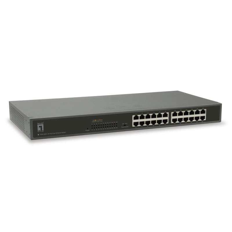 LEVEL ONE LevelOne OfficeCon FSW-2421 Network Switch Unmanaged L2 10/100 Mbps με 24 Θύρες