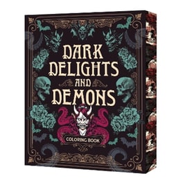 Dark Delights and Demons Coloring Book
