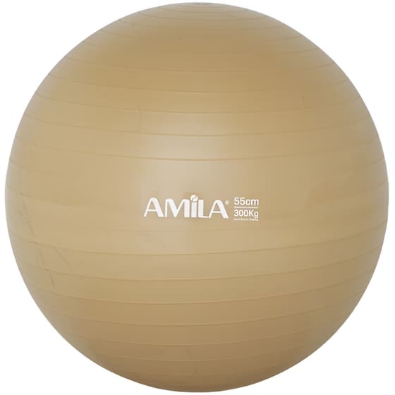 Μπάλα Γυμναστικής Amila Κατάλληλη για Pilates 0.95 kg 55 cm από PVC - Χρυσό image 0