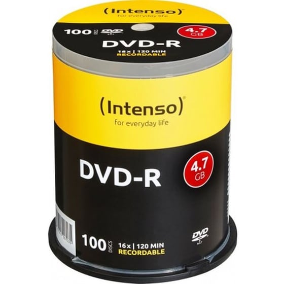 Δίσκοι CD/DVD Intenso DVD-R 4.7GB 100 τμχ image 0