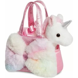 Λούτρινο AURORA Fancy Pals Pink Bow Unicorn Μονόκερος σε Τσαντάκι (20cm)