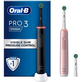 Σετ Ηλεκτρικές Οδοντόβουρτσες ORAL-B Pro 3 3900 - Μαύρο/Ροζ
