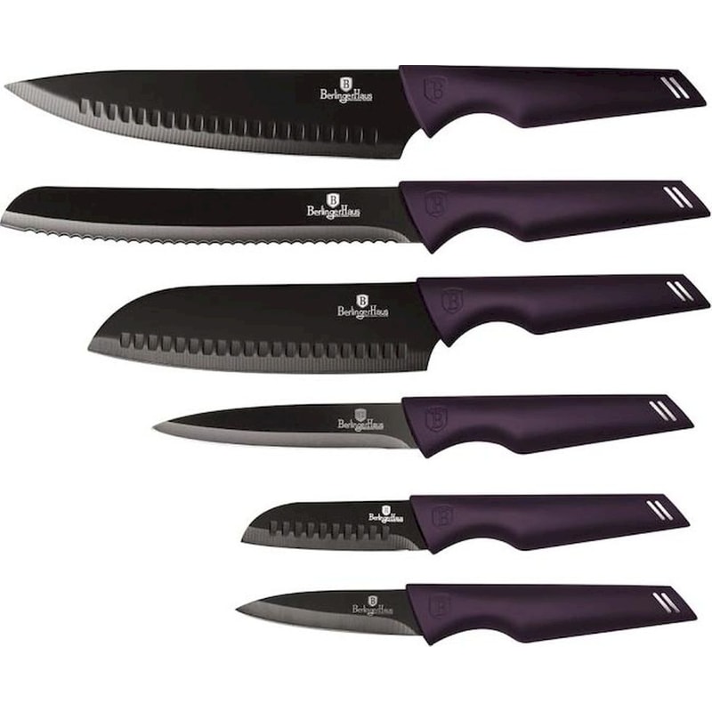 BERLINGER HAUS Σετ Μαχαίρια Berlinger Haus Purple Eclipse Collection από Ανοξείδωτο Ατσάλι 6 Τμχ