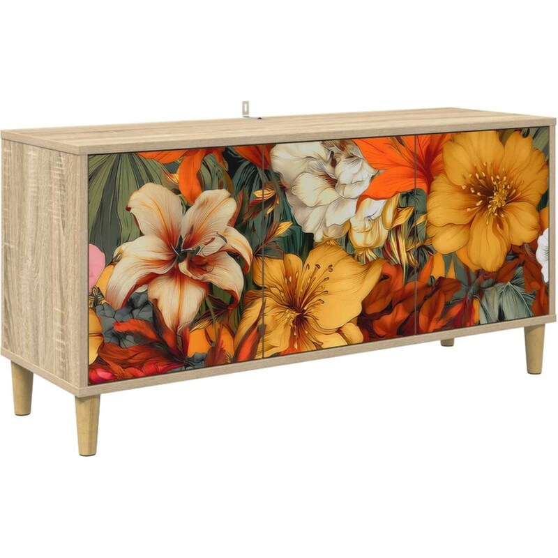 Έπιπλο Τηλεόρασης VidaXL GENNEP 102 x 33 x 50 cm - Sonoma Δρυς