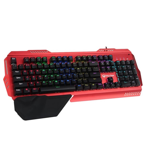 Meetion MK20 Μηχανικό Gaming Ενσύρματο Πληκτρολόγιο RGB Μαύρο (US) image 1