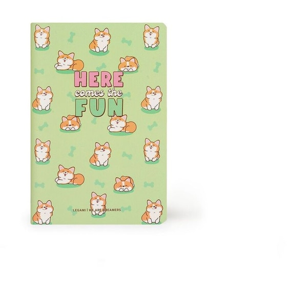 Σημειωματάριο Legami Ριγέ Quaderno Small Α6 Corgi image 0