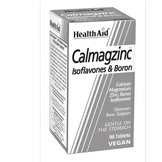 Ειδικό Συμπλήρωμα Διατροφής Health Aid - Calmagzinc Isoflavones and Boron - 90 Ταμπλέτες image 0