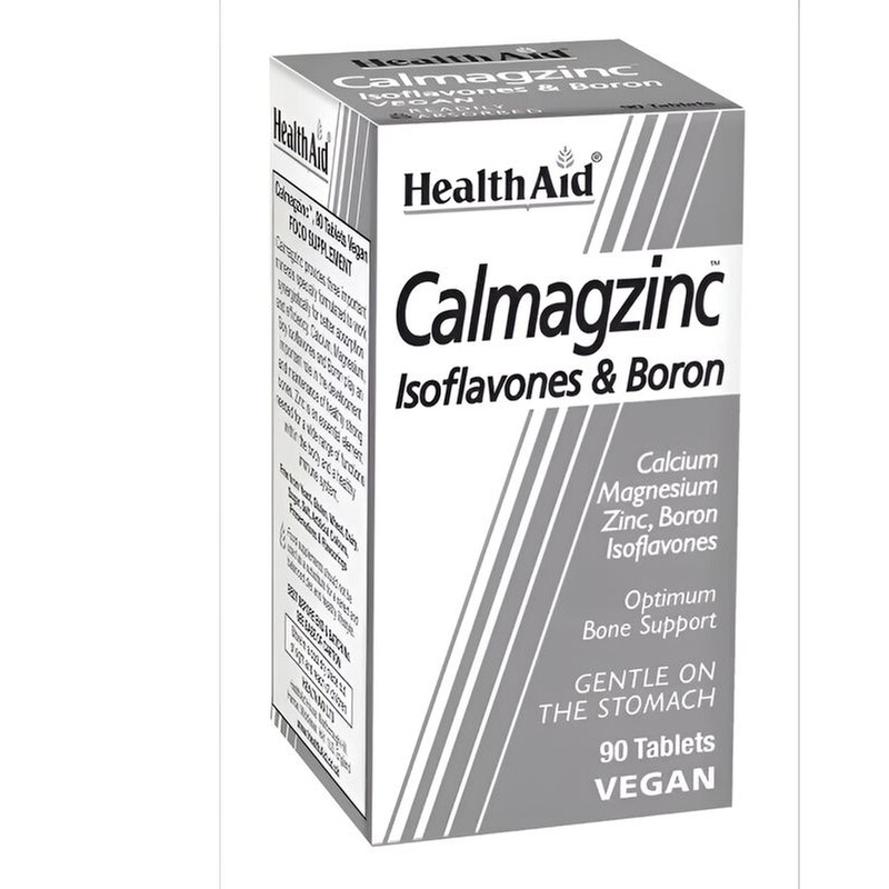 HEALTH AID Ειδικό Συμπλήρωμα Διατροφής Health Aid - Calmagzinc Isoflavones and Boron - 90 Ταμπλέτες