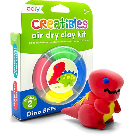 Πηλός Ooly Creatibles Mini Air Dry Clay Kit - Dino BFFs image 2