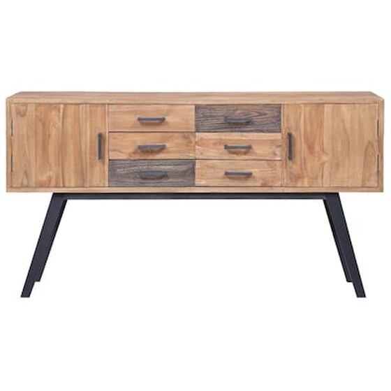Vidaxl Μπουφές 140 X 30 X 75 Εκ. Από Μασίφ Ξύλο Teak image 3