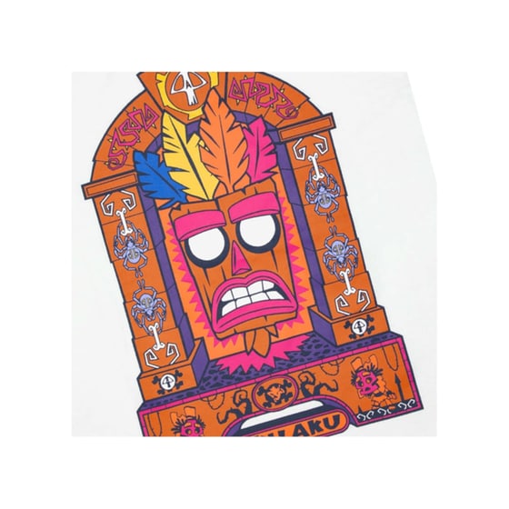 T-shirt Numskull Crash Bandicoot Aku Aku - Λευκό XS image 1