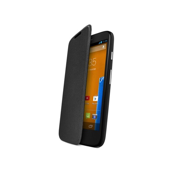 Θήκη Motorola Moto G - Motorola Flip Shell ASMFLPCVBLK-MLTI0A Μαύρο image 1