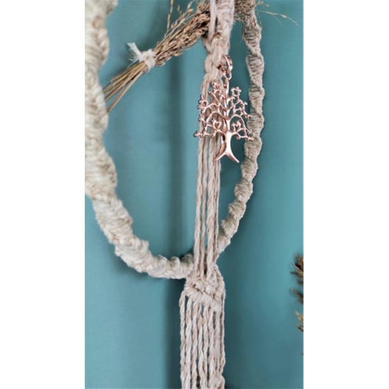 Χριστουγεννιάτικο Διακοσμητικό Στεφάνι Feelboho Χειροποιήτο Μακραμέ image 3