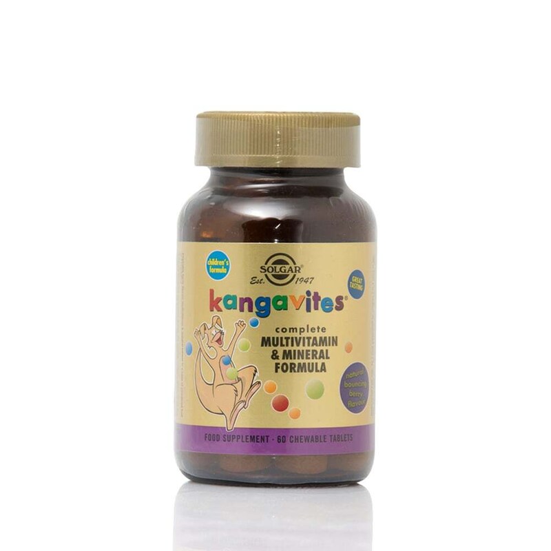 Solgar Multivitamin Kangavites Complete + Mineral Formula Berry Flavour - 60 ταμπλέτες