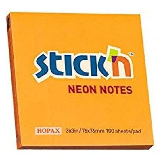 Salko Χαρτακια Αυτοκολλητα 76x76mm Πορτοκαλι 100 Φυλλων 21164 image 0