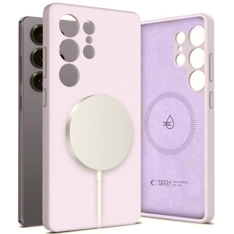 Θήκη Samsung Galaxy S25 Ultra - Tech-Protect Liquid Silicone με MagSafe - Mauve