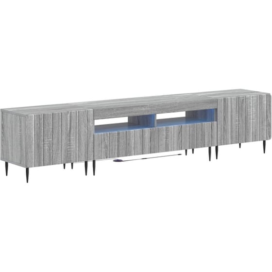 Έπιπλο Τηλεόρασης VidaXL με LED 5 τμχ 198 x 35 x 43 cm - Γκρι Sonoma image 0