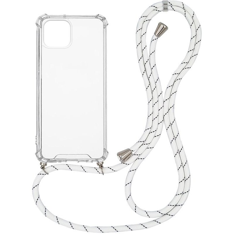 Θήκη Apple iPhone 13 - Sonique με Κορδόνι Armor Clear - Λευκό