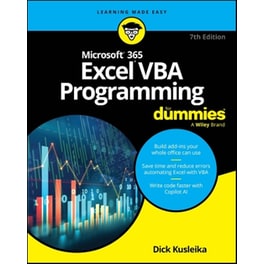 Microsoft 365 Excel VBA Programming For Dummies