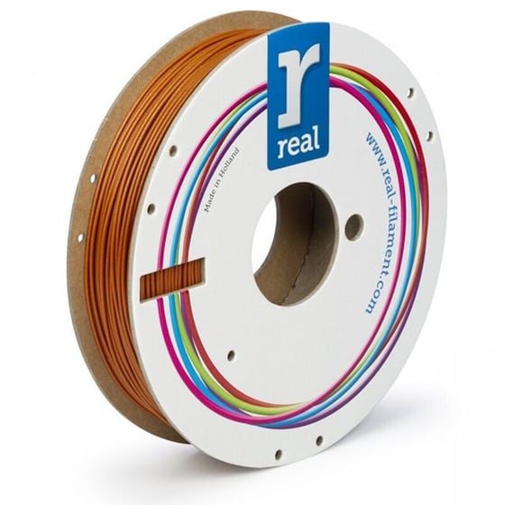 Real Filaments νήμα 3D εκτυπωτή PLA Sparkle - 0.5kg 1.75mm - Πορτοκαλί image 1