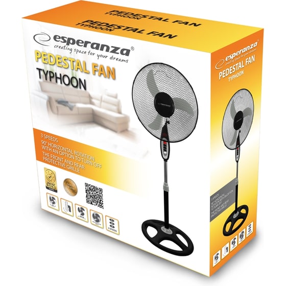 ESPERANZA Typhoon EHF002KE 50W 40cm Ανεμιστήρας Δαπέδου image 1
