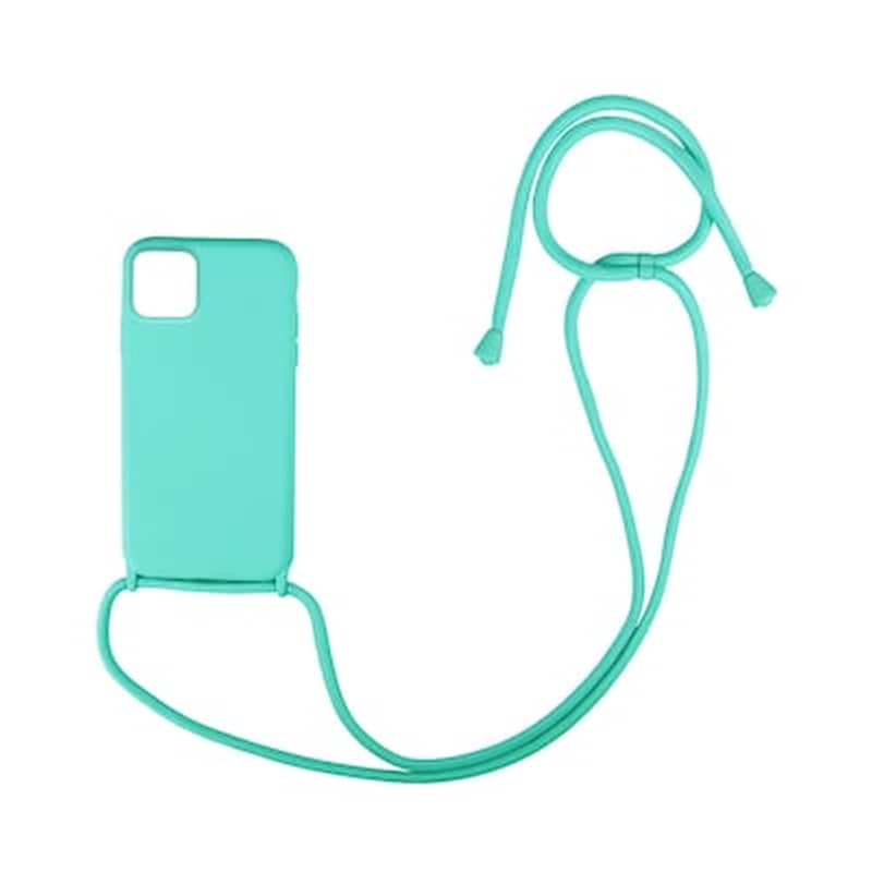 Θήκη Σιλικόνης Με Κορδόνι Carryhang Για Apple - My Colors - Γαλάζιο - Iphone 11 Pro Max