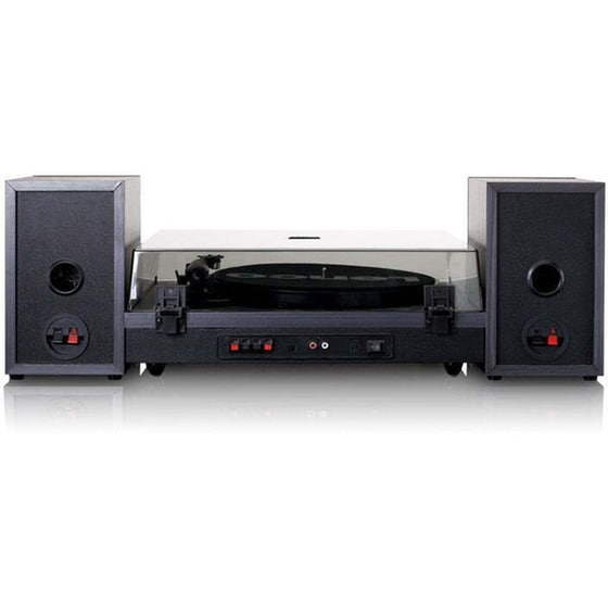 Πικάπ Lenco LS‑301BK Με Εξωτερικά Ηχεία 20W & Bluetooth – Μαύρο image 1