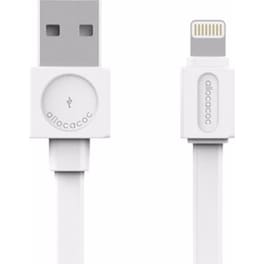 Καλώδιο δεδομένων Allocacoc Flat USB to Lightning 1.5m - White