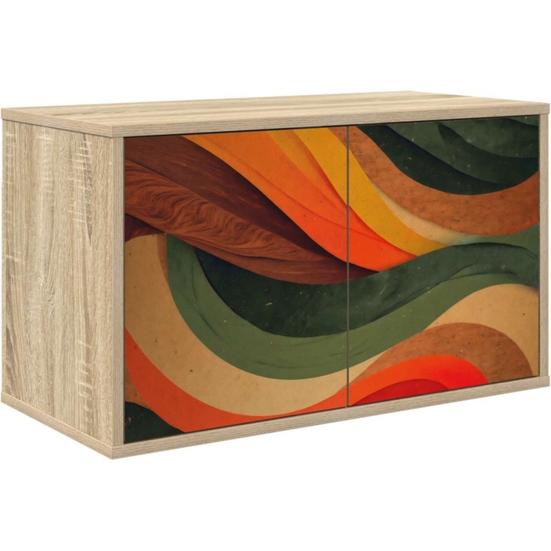 Έπιπλο Τηλεόρασης VidaXL BONN Επιτοίχιο 69 x 33 x 40 cm - Sonoma Δρυς