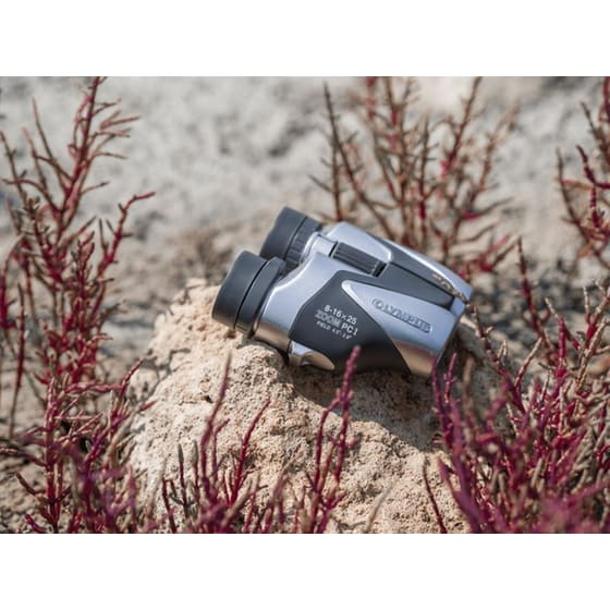 Κιάλια Olympus 8-16x25mm Zoom PC I  - Ασημί/Μαύρο image 3