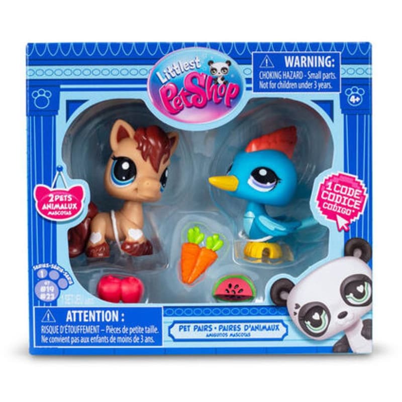 BASIC FUN Basic Fun Littlest Pet Shop Collector Set 2 Φιγούρες Με Αξεσουάρ 19 23 (00529)