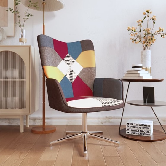 Πολυθρόνα Relax VidaXL Σχέδιο Patchwork από Ύφασμα image 2