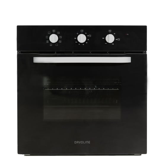 DAVOLINE PBB7508BL 75 Lt Μαύρο Εντοιχιζόμενος Σετ Φούρνος και Εστία image 1