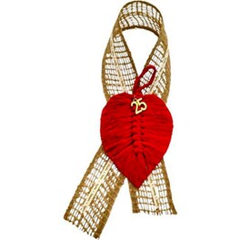 Κρεμαστό Χριστουγεννιάτικο Feelboho Γούρι Μακραμέ Φύλλο 2025 Κόκκινο