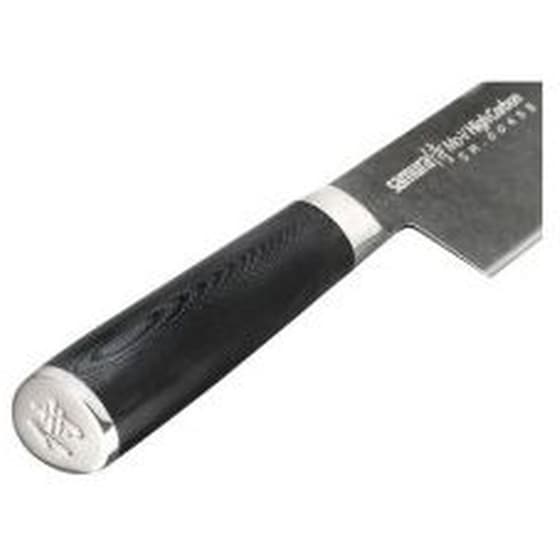 Μαχαίρι Nakiri Samura Mo-v Stonewash Aπό Ανοξείδωτο Ατσάλι 16.7 cm - Μαύρο image 1